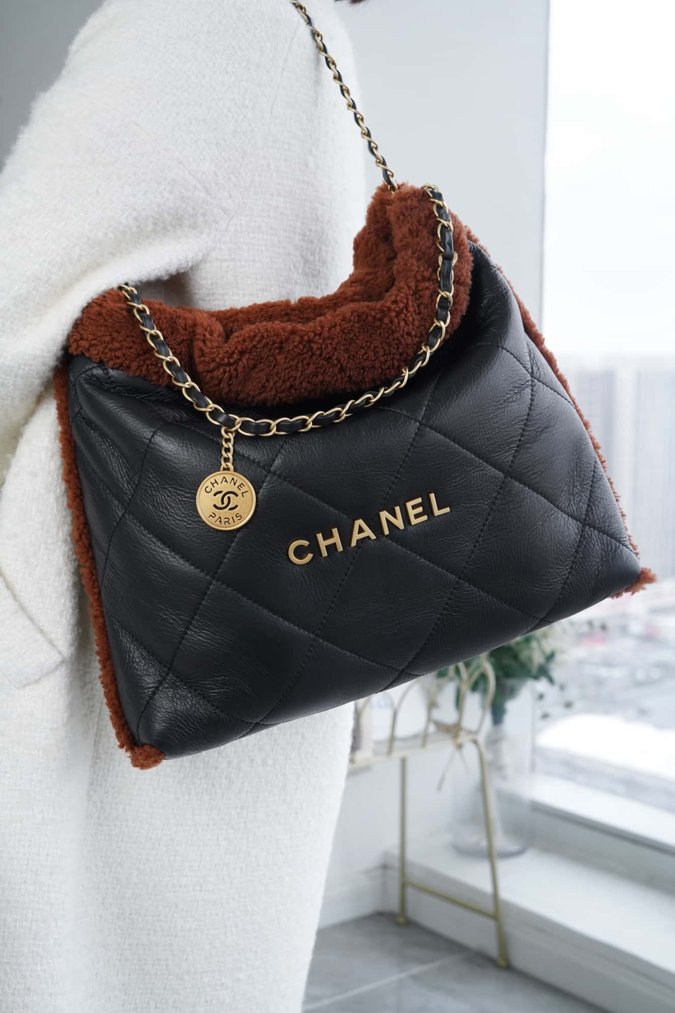 CHANEL Limited Seasonal Suede Lambskin Black