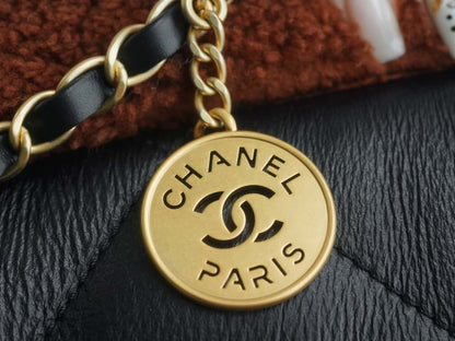 CHANEL Limited Seasonal Suede Lambskin Black