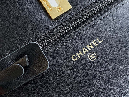 CHANEL Wallet On Chain Black