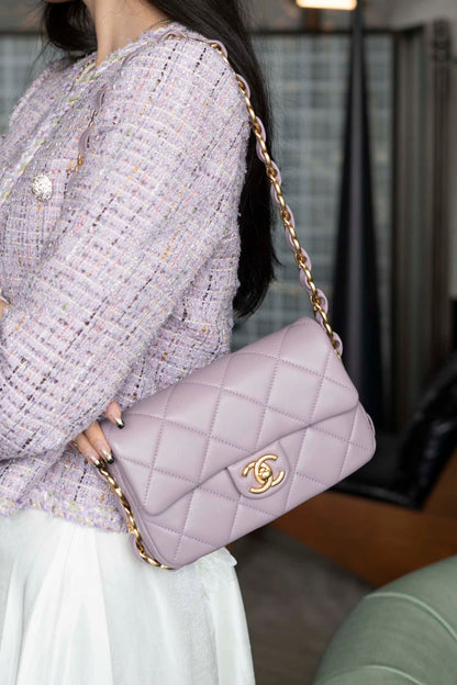 CC 24K Small Flap Bag