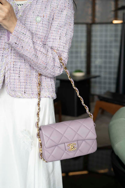 CC 24K Small Flap Bag