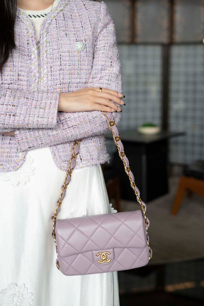 CC 24K Small Flap Bag