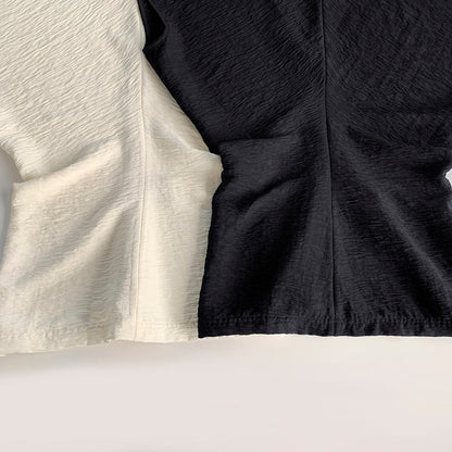 TOTEME Sculpted Drape Top – Crinkled Fabric, Curved Panel Design & Seamless Back Zip