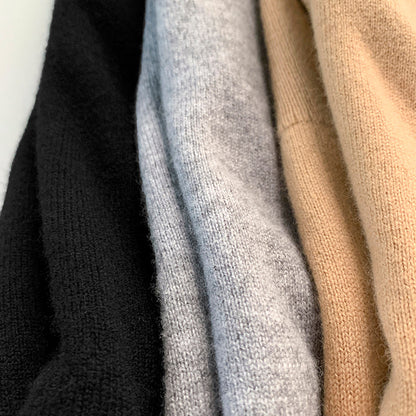 TOTEME Wool Blend Turtleneck – Knitted Winter Pullover with Side Slit