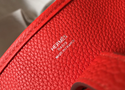 HERMES Evelyne Bag Red