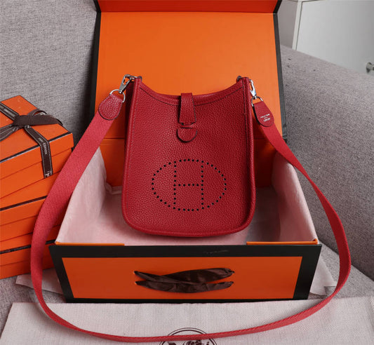 HERMES Evelyne Bag Mini Red