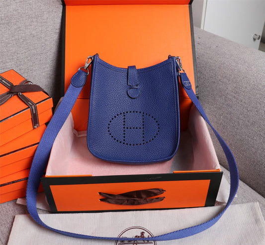 HERMES Evelyne Bag Mini Royal Blue