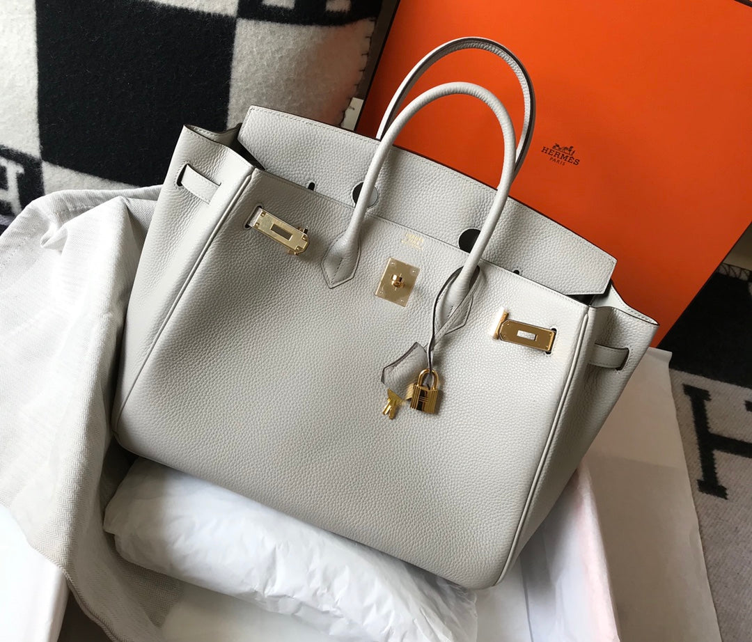 HERMES Togo Leather Pearl