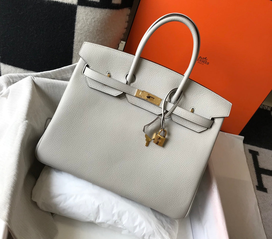 HERMES Togo Leather Pearl