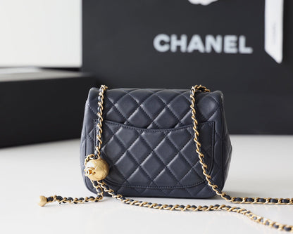 CHANEL Classic Mini Flap Bag Navy Blue