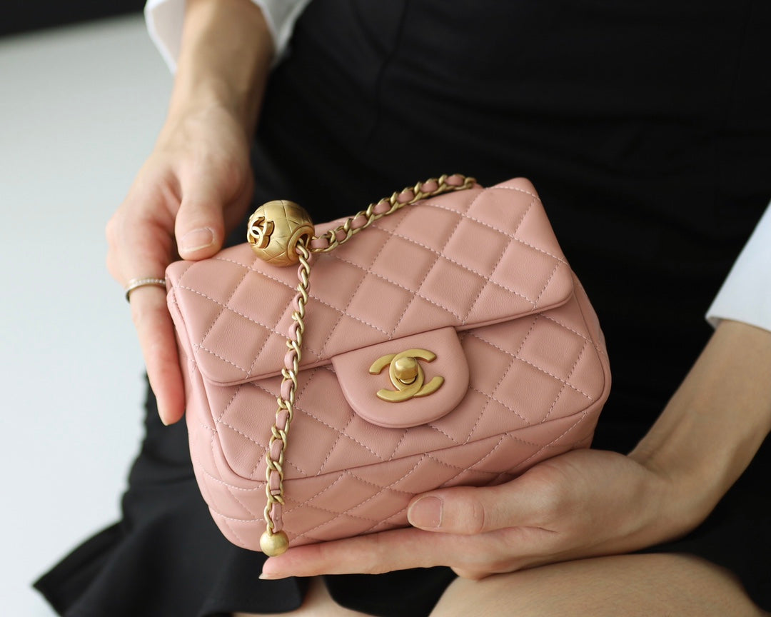 CHANEL Classic Mini Flap Bag Rose Pink