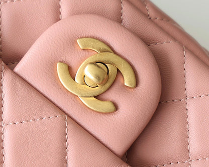 CHANEL Classic Mini Flap Bag Rose Pink