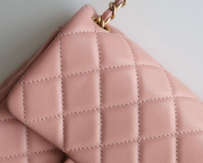 CHANEL Classic Mini Flap Bag Rose Pink