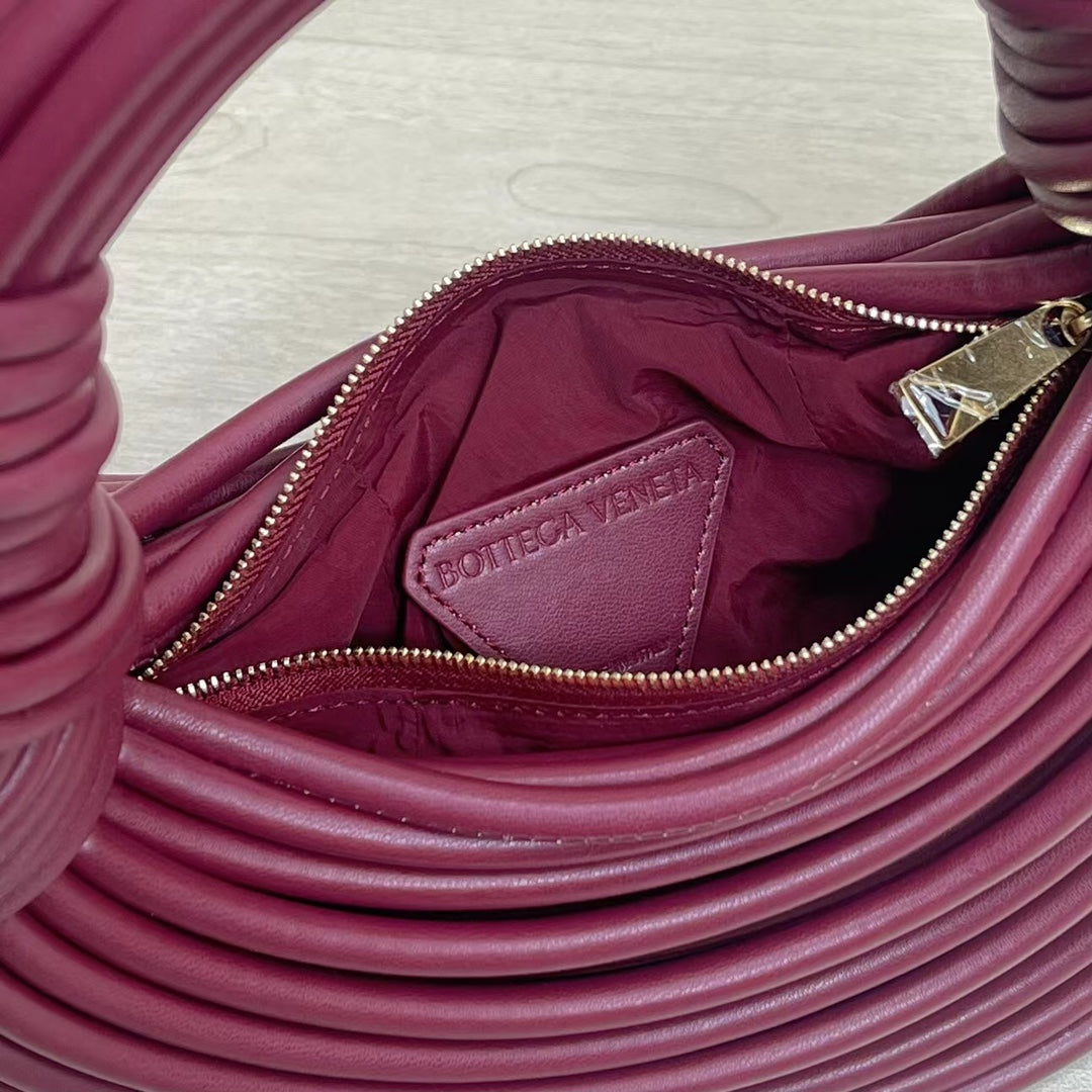 BOTTEGA VENETA Double Knot Leather Bag Violet