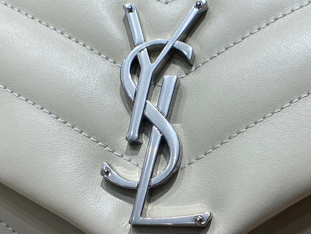 YSL Loulou Medium Bag White