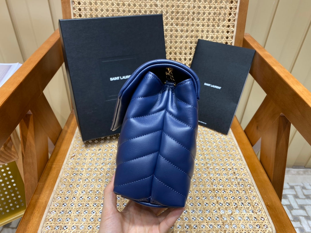 Ysl navy 2025 blue bag