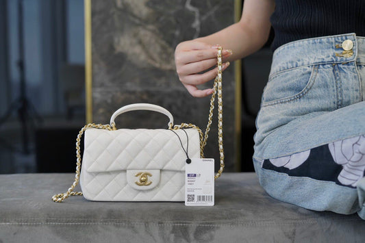 Chanel Pink Velvet Mini Flap Bag Pearl Crush Gold Hardware, 2020 (Like New)