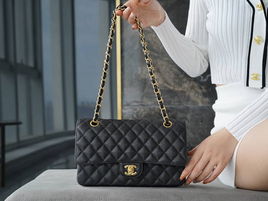 Chanel 21B Classic Mini Square Pearl Crush Lambskin Quilted Flap