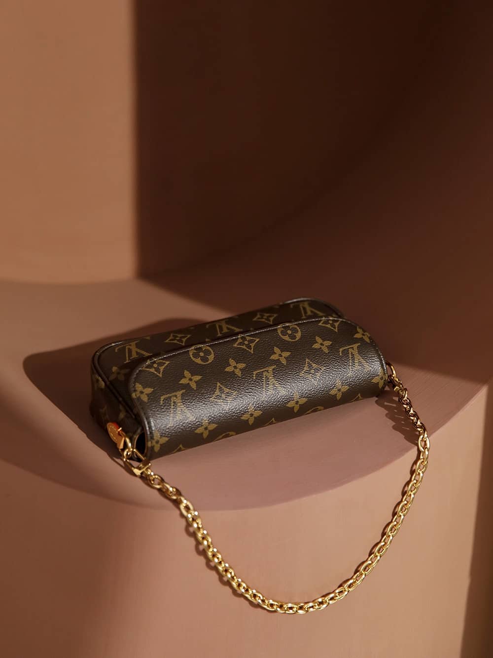 Brown Louis Vuitton Monogram Mini e Crossbody Bag