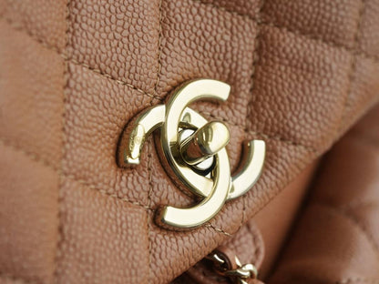 CHANEL 23P Small Backpack Brown